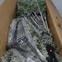 Pre-Lit Premium Snow Flocked Hinged Artificial Christmas Tree