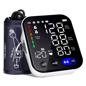 Blood Pressure Monitor, Upper Arm Blood Pressure Monitors for Home Use, Adjustable 8.7"-16.5" Blood Pressure Cuff, 2-User 2X120 Memory, One Touch Operation, Accurate BP Machine