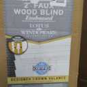 DEZ FURNISHINGS Cordless 2" Faux Wood Blind, 46" W x 48" H, White