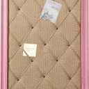 SOFE Pink Bulletin Board Linen Fabric Pin Board, 21"27" Vision Board Hanging Decorative Memo Board for Women Office, Large Corkboards for Wall Decorative, Home Picture Board for Photos (20.7"1"26.8")