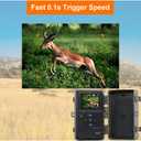 GardePro A3S Trail Camera (Non-Cellular, Non-WiFi), Enhanced Low-Light Performance, 64MP Photo & 1296P HD Video, 0.1s Trigger, 100ft No-Glow Night Vision, Motion Activated Wildlife Camera