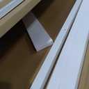 FDW | 5-Piece Dining Table Set | White | Glass Kitchen Table with 4 Upholstered Chairs and Faux Leather Cushions | Space-Saving and Modern Design | for Dining Room, Easy to Assemble