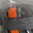 PETQYS Dog Shoes, Mesh Breathable Dog Boots for Walking Running Hiking, Soft Non-Slip Rugged Rubber Sole Dog Booties with Adjustable Straps 4Pcs, Orange-Size3