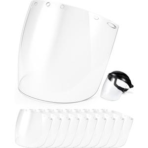 10 Pcs Replacement Face Shields for Grinding and Cutting, Reminder: for Own Brand Safe Face Shields Replacement Only