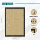Picrit 24x36 Picture Frame 3 Pack, Black Poster Frame, Display Poster 20 x 30 with Mat or 24 x 36 without Mat for Horizontal or Vertical Wall Mounting