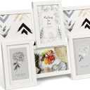 IDEALHOUSE 4x6 Picture Frames Collage Wall Decor, 6-Pack Photo Collage Frame, Multi Picture Frame Set with Glass Front