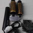 3 in 1 Rotating Hair Dryer Brush Spinning with Detachable Brush(2" & 1.5"),3 Heats and 2 Speeds Rotating Hot Air Brush for Curl,Straight