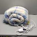 JKMAX Heated Electric Blanket Full Size  72"x84" Flannel Heating Blanket with 10 Heating Levels & 5 Time Settings OverHeat Protection, Winter Warmer for Adults with ETL Certification（Light Blue）