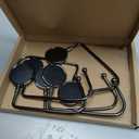 Christmas Mantle Stocking Holders Set of 6 - Upgrade Non-Slip Fireplace Hangers, Lightweight Metal Hooks for Christmas Party Decoration (Nickel)