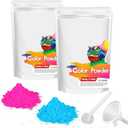 2 lbs Perfect Gender Reveal Powder, Gender Reveal Powder with Spoon, Funnel, Blackout Packaging - Pink & Blue - Holi Color Paint for Car & Motorcycle Burnout, Toss, Photoshoot, Festivals, Rangoli