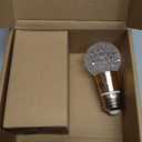 2 Pcs 5W E26 Decorative LED Bulb, 85-265V Wide Voltage, 6500K Cool White, Crystal Edison Style Light for Home/Restaurant/Bar