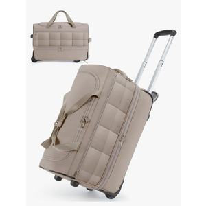 BAGSMART 40L Rolling Duffle Bag with Wheels and Handle, TSA Underseat Carry On Bags for Travel with Shoe Compartment, Camel
100+ bought in past month