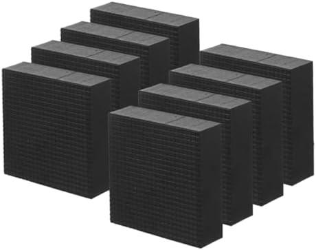 Milisten 9pcs Non-slip Furniture Risers for Bed Couch and Cabinet Heavy Duty Leg Pads for Stability Easy Installation and Ground Protection