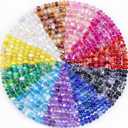 200 Pcs Large Hole Beads for Jewelry Making, Assorted European Craft Big Beads Large Hole Lampwork Murano Bead Fairy Wand Garden Bead for DIY Beadable Pens Charm Bracelet Necklace Decoration Supplies