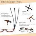NORPERWIS 5 Pairs Reading Glasses - Standard Fit Spring Hinge Readers Glasses for Men and Women (5Color, 2.25, x)