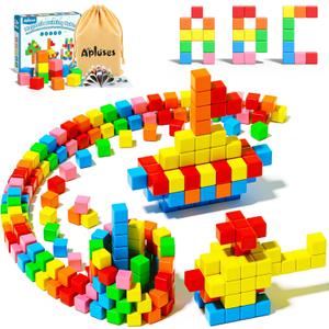 Apluses 42PCS Magnetic Blocks, Gifts for 3 4 5 6 Year Old, Magnet Building Blocks for Toddlers, Girls & Boys, Sensory - Montessori - Autism - Magnetic Toys for Kids Ages 3-5 4-8