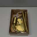 GLOBE Electric 67433 Holden 18" Table Lamp, Matte Brass, Modern, Night Stand, Bedroom Dcor, Living Room, Bedside Light