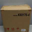 Homebeez 13" Small Footstool Leathaire Fabric Ottoman Footrest Modern Home Living Room Bedroom Square Stool with Padded Seat Plastic Legs, Orange