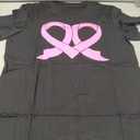 Breast Cancer Shirts for Women Pink Ribbon Breast Cancer Awareness T-Shirt Inspirational Care Gifts Short Sleeve Tops Size M