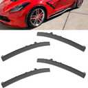 Smoked Lens Corvette C7 LED Front Rear Side Marker Lamps for 2014 2015 2016 2017 2018 2019 Chevy Corvette Grand Sport Stingray Z06 ZR1 Red Amber LED Turn Singal Light Kits Sidemarker Lamps