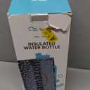 [2-IN-1 LID] 64 oz Insulated Water Bottle with Silicone Boot (48hrs Cold/24hrs Hot) - DIY Stickers, Leakproof, BPA Free, Half Gallon (Lavender)