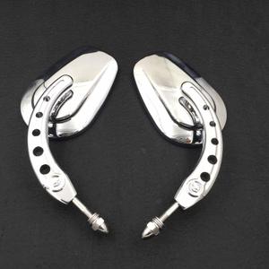 MT398B-CD Chrome Big Mirrors Compatible with 1984 and up Harley Davidson