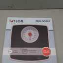 Taylor Battery Free Analog Scales for Body Weight, 330LB Capacity, Easy to Read Large 4.25-inch Dial, 10.3 x 10.6-inch Vinyl Mat Platform, Black