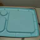 Folding TV Tray Table (Set of 2), Turquoise Blue, 17 x 22 x 26 inches, Portable Indoor-Outdoor Glamping Trays with Space for TV Dinners, Laptop, Utensils, and Drinks