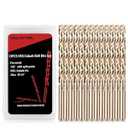 AIMLENTOOL 1/ 4 Inch Cobalt Drill Bits, 13 Pack of M35 HSS, 135 Degree Tip, Jobber Length Twist Drill Bit Set for Hardened Metal, Stainless Steel, Cast Iron, Wood and Plastic, with Indexed Storage Case