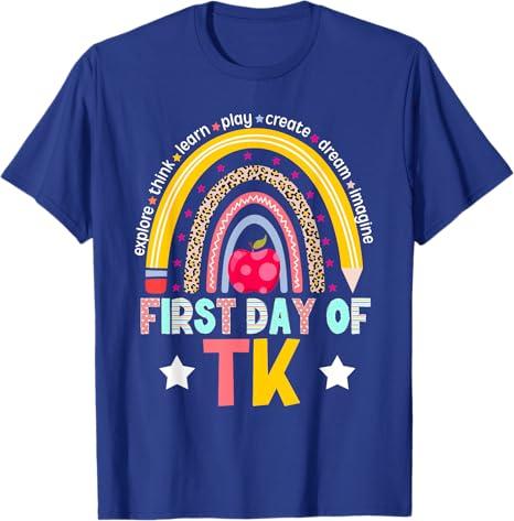 First Day of TK Teacher Transitional Kindergarten Student T-Shirt. Kids 6