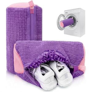 Shoe Washing Machine Bag,Laundry Shoe Bag For Washer And Dryer,Shoe Washing Bag for Washing Machine, Shoe Cleaning Bag For All Shoe Types Reusable Shoe Washing Bag(Pink & Purple 2pcs)