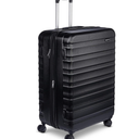 Amazon Basics 30" Hardside Large Checked Luggage, Hardshell Suitcase With Four Multi-directional Wheels, Expandable For Up to 15% More Space, Scratch-Resistant Shell, Black