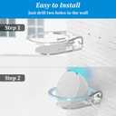 PlusAcc Wall Mount for Pop - Sturdy Clear Stand Shelf for Pop & Dot 5 & Homepod Mini, Space Saving Wall Holder Bracket, Built-in Cable Management