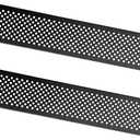 RIVECO 2U Vented Blank Panels for Rack & Cabinets Front Cover Panel 19-Inch Server & Network Rack Mount 2PCS Black