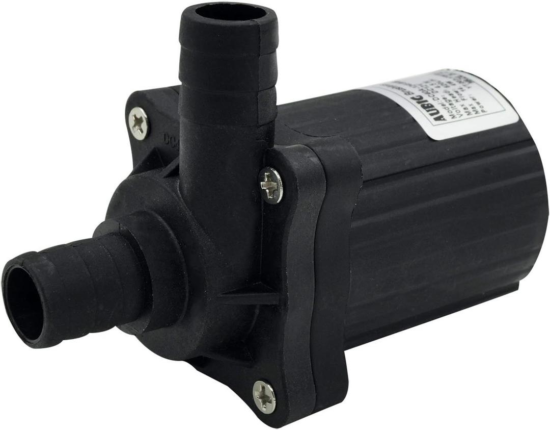 AUBIG DC40A-1245 DC 12V 1.2A 14.4W Brushless Magnetic Drive Centrifugal Submersible Oil Water Mini Pump 620L/H 4.5M/14.7ft (Max Flow Rate: 620l/H)
