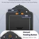 2 x Pawfly Automatic Fish Feeder for Aquarium, Auto Vacation Timer for Tank 60 ml Adjustable Fish Food Dispenser for Pellets Strips, Battery Operated (Battery Not Included)