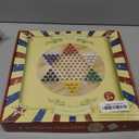 Gothink Chinese Checkers Board Game Toy for Adults Seniors Kids, 11.5 inches Classic Wooden Checkers Game Set, 66 Wooden Pegs in 6 Bright Colors, Fun Family Board Games for All Ages