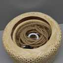 Plug in Pendant Light Rattan Hanging Lights with Plug in Cord Bamboo Hanging Lamp Dimmable,Handmade Woven Boho Wicker Basket Lamp Shade,Plug in Ceiling Light Fixture for Living Room Bedroom Kitchen