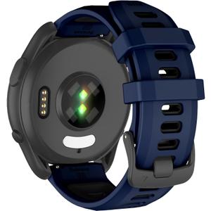 ISABAKE Watch Band for Garmin Vivoactive 4 / Venu 2, 22mm Quick Release Silicone Replacement Band Compatible with Garmin Forerunner 570 47MM/ Forerunner 265/ Forerunner 255/ Venu 3