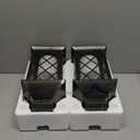 Otdair Solar Lanterns Outdoor Waterproof, 2 Pack 14" Solar Lantern with Glass Retro LED Flickering Flameless Candle,Lanterns Decorative Outdoor for Gift, Yard, Garden, Patio, Balcony,Porch, Party