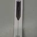 Bonsenkitchen Powerful Milk Frother for Coffee, Fast Handheld Drink Mixer with Stainless Steel Whisk, Battery Operated Hand Frother Stirrer Wand-Black