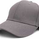 MDSTYLE 100% Cotton Baseball Cap for Men Women  Soft Adjustable Dad Hat, Breathable Lightweight Everyday Cap, 15 Colors (Grey)