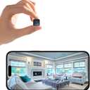 Mini Wireless Camera Home Security cmaras Indoor/Outdoor Cam 1080P HD Small Smart WiFi House Cameras Micro House Nanny Cams Battery-Powered with Clear Night Vision and Motion Detection Baby Monitor