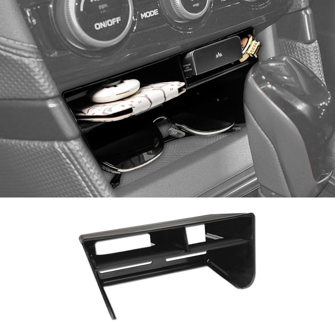 Center Console Organizer Compatible with Subaru Forester 2019 2020 2021 2022 2023 2024 Accessories, Middle Console Storage Box Insert Tray Secondary Compartment Charging Hole (NOT for XT)