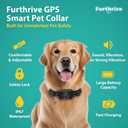 Furthrive GPS Dog Collar, Wireless Dog Fence 100–3280 ft Circular Boundary, Waterproof GPS Dog Collar System Outdoor with Beep, Vibration & Adjustable Training
