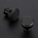 Ravinte 10 Pack Matte Black Kitchen Cabinet Knobs Single Hole Round Dresser Knobs Cabinet Hardware for Kitchen Dresser Drawers
