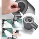 Filtered Shower Head with Handheld & High Pressure - Ion Drops Shower Head with 59" Stainless Hose for Hard Water | 3 Spray Modes with 10 Replaceable Filters