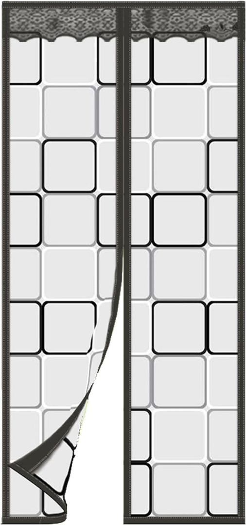 Magnetic Thermal Insulated Door Curtain-Fit Doors Size Up to 36"x96",Waterproof EVA Self-Closing Privacy Door Cover for Doorways, Keep Warm in Winter Cool in Summer, Pet and Kid Friendly