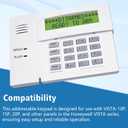 6160 Custom Alpha Alarm Keypad Display, Compatible with Honeywell VISTA-20P/15P/10P and Ademco Systems, Addressable Wired Security Keypad, Replacement for Ademco 6160 Keypad