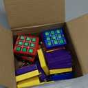 Hicarer Tic Tac Toe Keychain for Kids Ages 8-12 Party Favors Plastic Keyholders Game for Goodie Bags Mini Backpack Valentines Birthday Party(Red, Purple, Blue, Yellow,28 Pcs)
